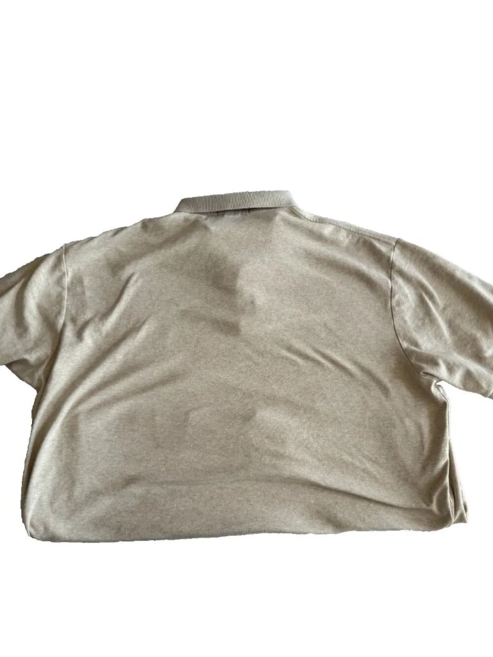 Polo Ralph Lauren Shirt Mens 2XL Cream Cotton Short Sleeves Tan Pony - Picture 5 of 5